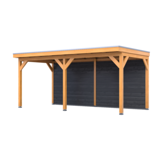 Douglas overkapping 402x578cm + wand zwart Verando, Pure